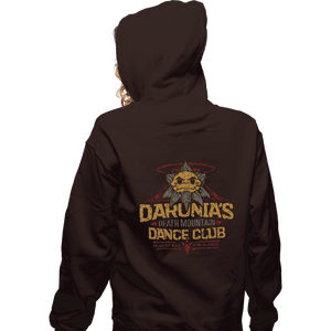 Shirts Zippered Hoodies, Unisex / Small / Dark Chocolate Darunia's Death Mountain