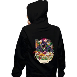 Daily_Deal_Shirts Zippered Hoodies, Unisex / Small / Black Ramen EVA