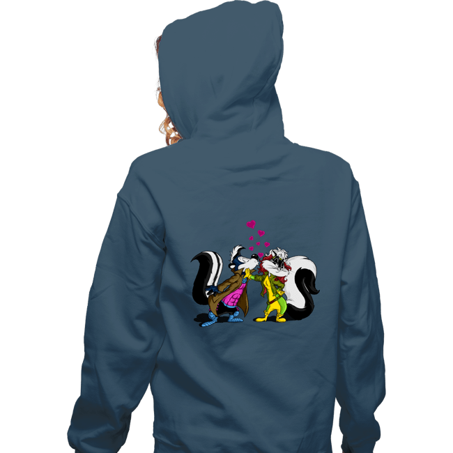Secret_Shirts Zippered Hoodies, Unisex / Small / Indigo Blue No-Kissing