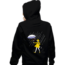 Load image into Gallery viewer, Daily_Deal_Shirts Zippered Hoodies, Unisex / Small / Black Salt Scared Girl!
