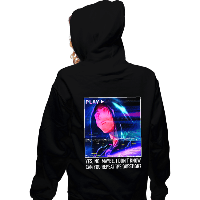 Secret_Shirts Zippered Hoodies, Unisex / Small / Black Can You Repeat The Question
