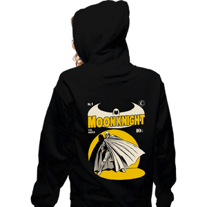 Daily_Deal_Shirts Zippered Hoodies, Unisex / Small / Black Moon Knight Comics