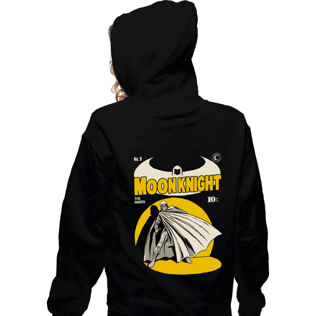 Daily_Deal_Shirts Zippered Hoodies, Unisex / Small / Black Moon Knight Comics