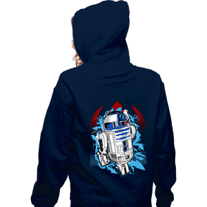 Shirts Zippered Hoodies, Unisex / Small / Navy R2 Tags