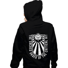 Load image into Gallery viewer, Secret_Shirts Zippered Hoodies, Unisex / Small / Black The Sacred Order
