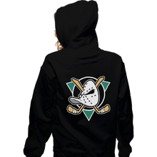 Load image into Gallery viewer, Secret_Shirts Zippered Hoodies, Unisex / Small / Black Ducks Fly Together
