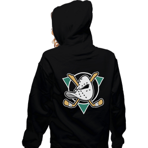 Secret_Shirts Zippered Hoodies, Unisex / Small / Black Ducks Fly Together