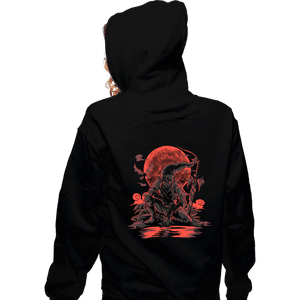 Daily_Deal_Shirts Zippered Hoodies, Unisex / Small / Black Blood Moon Rises