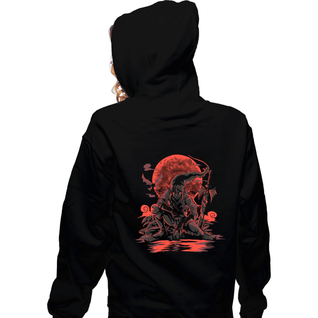 Daily_Deal_Shirts Zippered Hoodies, Unisex / Small / Black Blood Moon Rises