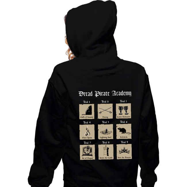 Secret_Shirts Zippered Hoodies, Unisex / Small / Black The Dread Pirate Academy