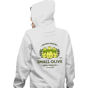 Shirts Zippered Hoodies, Unisex / Small / White Small Olive