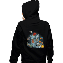 Load image into Gallery viewer, Shirts Zippered Hoodies, Unisex / Small / Black Dice Tower
