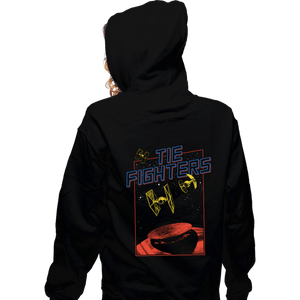 Secret_Shirts Zippered Hoodies, Unisex / Small / Black Tie Fighters