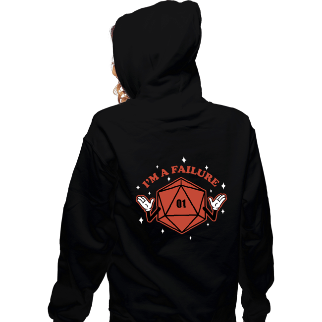 Shirts Zippered Hoodies, Unisex / Small / Black I'm A Failure Red