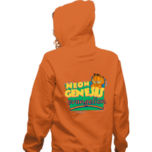 Load image into Gallery viewer, Shirts Zippered Hoodies, Unisex / Small / Red Neon Garfield Evangelion Orange
