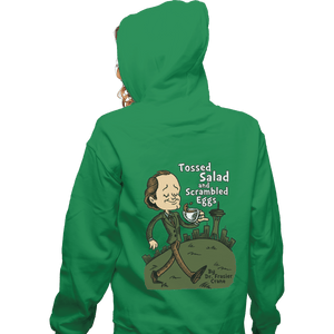 Shirts Zippered Hoodies, Unisex / Small / Irish Green Tossed Salad And Scrambled Eggs