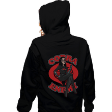 Load image into Gallery viewer, Secret_Shirts Zippered Hoodies, Unisex / Small / Black Barronica
