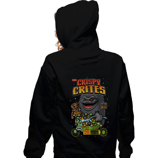 Daily_Deal_Shirts Zippered Hoodies, Unisex / Small / Black Crispy Crites