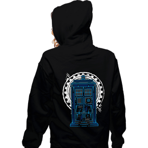 Shirts Zippered Hoodies, Unisex / Small / Black Doctor Time and Space