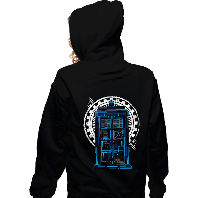 Shirts Zippered Hoodies, Unisex / Small / Black Doctor Time and Space