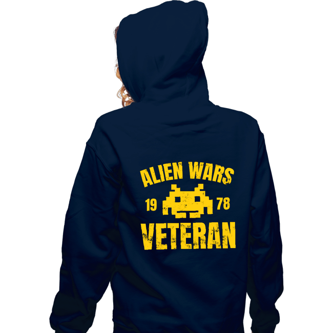 Secret_Shirts Zippered Hoodies, Unisex / Small / Navy Alien Wars