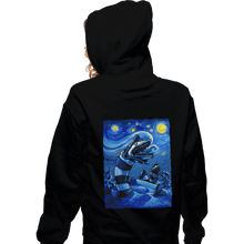 Load image into Gallery viewer, Daily_Deal_Shirts Zippered Hoodies, Unisex / Small / Black Starry Saturn
