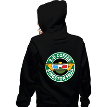 Load image into Gallery viewer, Daily_Deal_Shirts Zippered Hoodies, Unisex / Small / Black Kingston Falls Coffee
