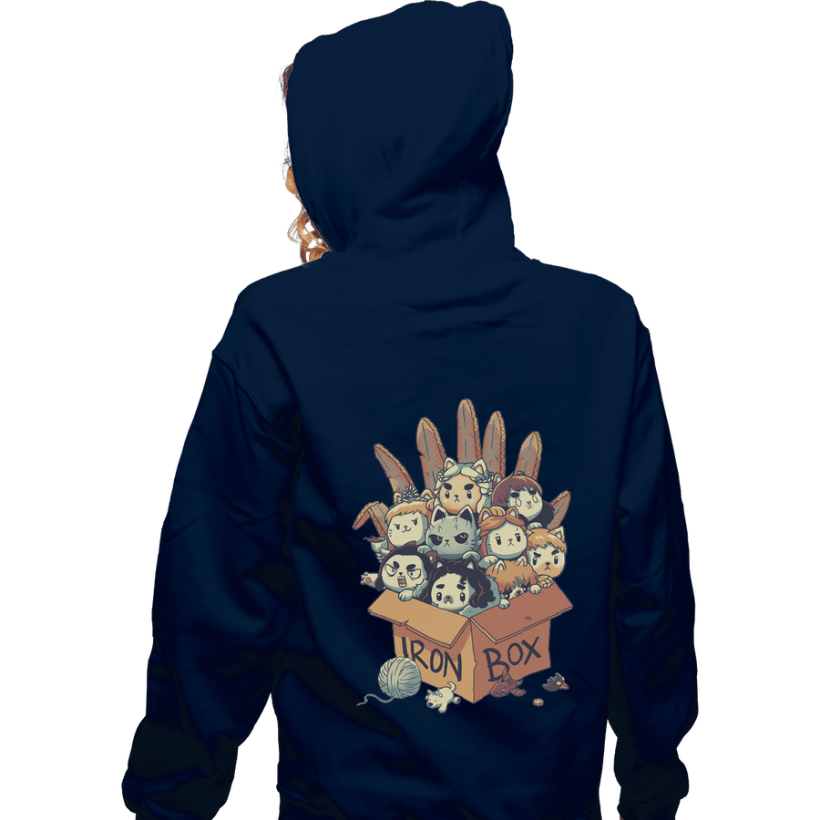 Shirts Zippered Hoodies, Unisex / Small / Navy Game Of Boxes
