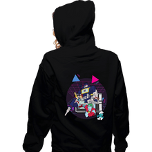 Load image into Gallery viewer, Daily_Deal_Shirts Zippered Hoodies, Unisex / Small / Black Retro Roll-Call
