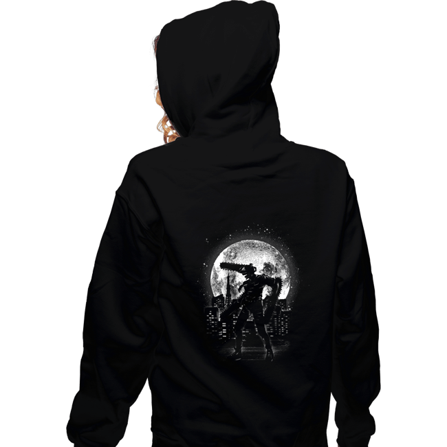 Shirts Zippered Hoodies, Unisex / Small / Black Moonlight Chainsaw
