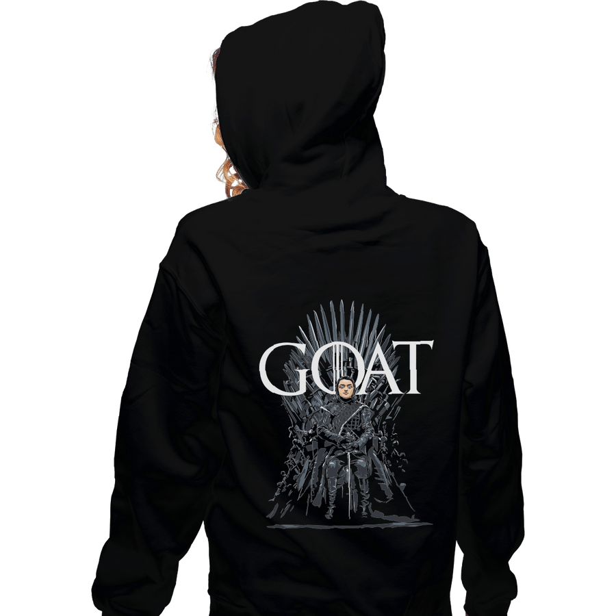Shirts Zippered Hoodies, Unisex / Small / Black Arya Greatest Of All Time