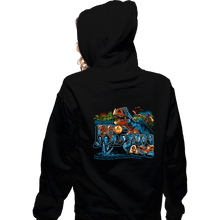 Load image into Gallery viewer, Daily_Deal_Shirts Zippered Hoodies, Unisex / Small / Black Welcome to the Neo-Jurassic Age
