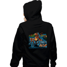 Load image into Gallery viewer, Daily_Deal_Shirts Zippered Hoodies, Unisex / Small / Black Welcome to the Neo-Jurassic Age
