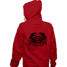 Load image into Gallery viewer, Daily_Deal_Shirts Zippered Hoodies, Unisex / Small / Red Daemon&#39;s Smoked Crab
