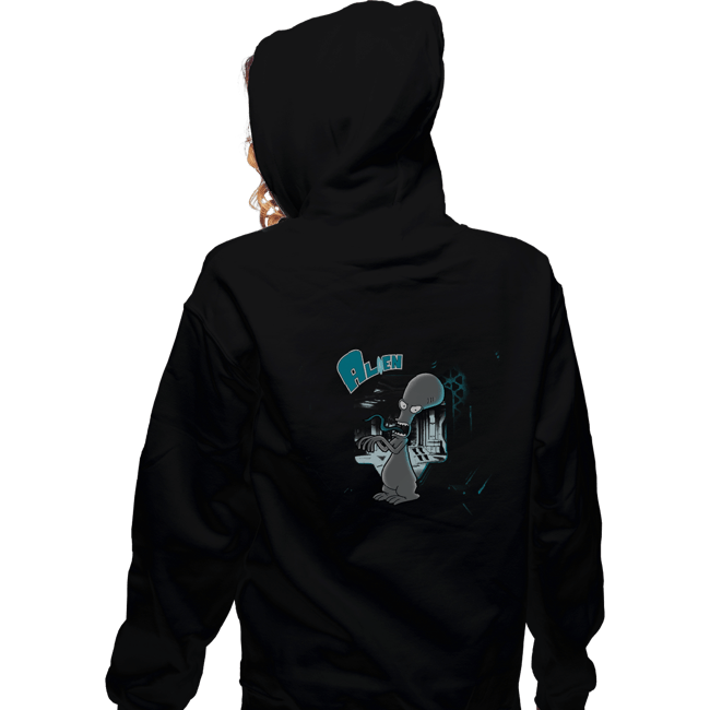 Secret_Shirts Zippered Hoodies, Unisex / Small / Black American Alien