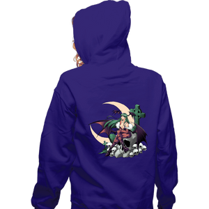 Secret_Shirts Zippered Hoodies, Unisex / Small / Violet The Night Warrior