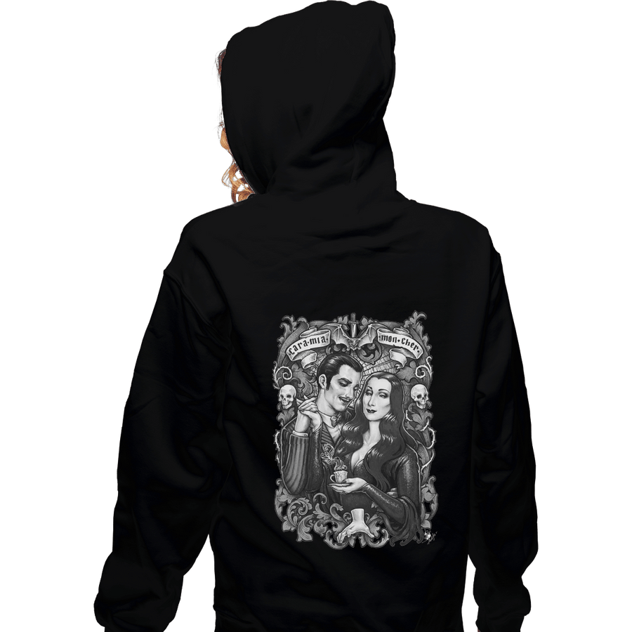 Shirts Zippered Hoodies, Unisex / Small / Black Cara Mia - Mon Cher