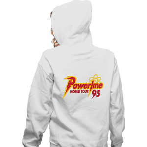 Daily_Deal_Shirts Zippered Hoodies, Unisex / Small / White Powerline Tour 95