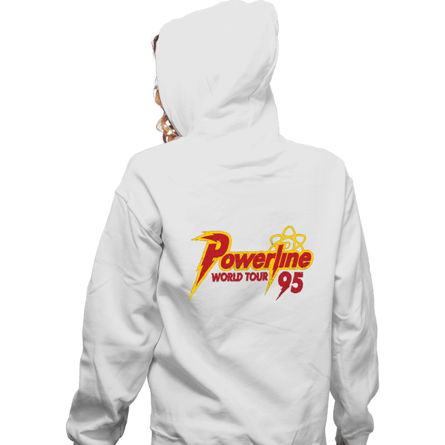 Daily_Deal_Shirts Zippered Hoodies, Unisex / Small / White Powerline Tour 95