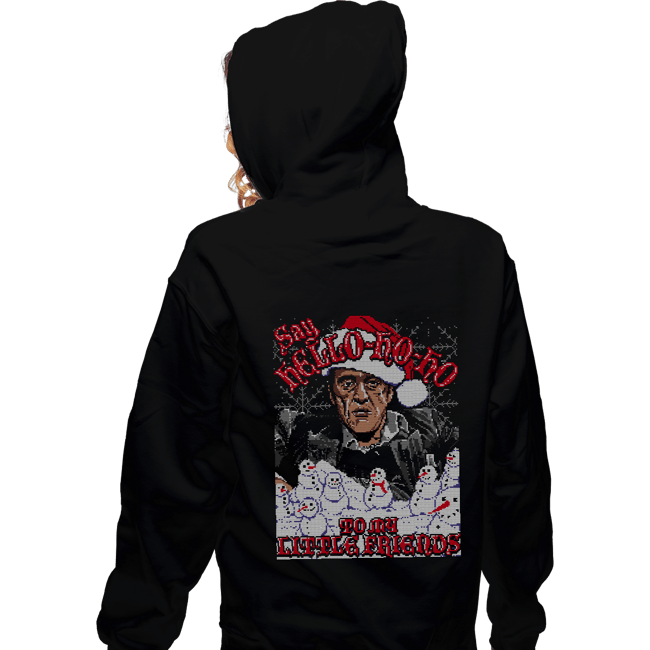 Shirts Zippered Hoodies, Unisex / Small / Black Hello Little Friend