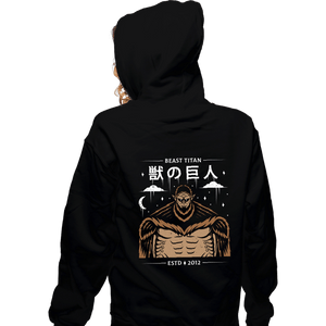 Shirts Zippered Hoodies, Unisex / Small / Black Zeke's Titan