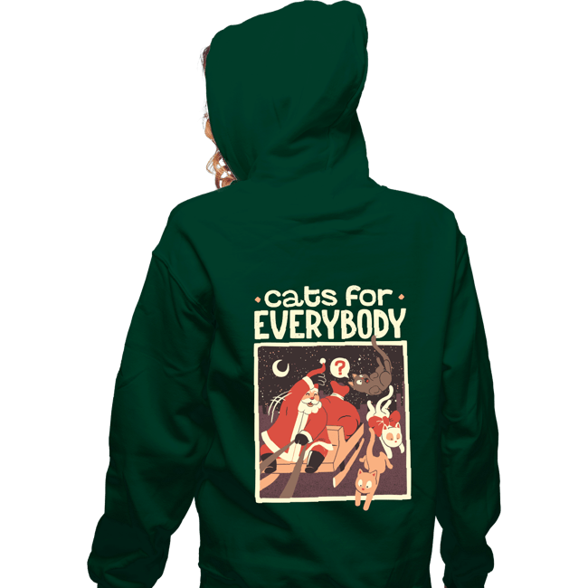 Secret_Shirts Zippered Hoodies, Unisex / Small / Irish Green Cats For Everybody