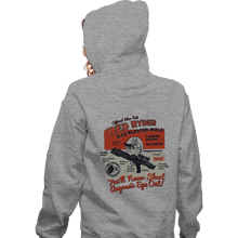 Load image into Gallery viewer, Daily_Deal_Shirts Zippered Hoodies, Unisex / Small / Sports Grey Red Ryder Blaster
