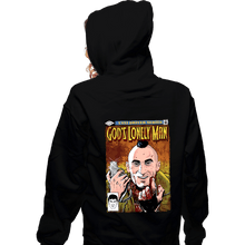 Load image into Gallery viewer, Secret_Shirts Zippered Hoodies, Unisex / Small / Black God&#39;s Lonely Man
