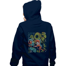 Load image into Gallery viewer, Daily_Deal_Shirts Zippered Hoodies, Unisex / Small / Navy Mystery Dive
