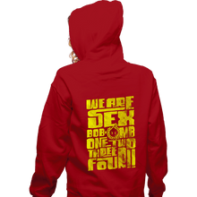 Load image into Gallery viewer, Daily_Deal_Shirts Zippered Hoodies, Unisex / Small / Red 1234 Omb
