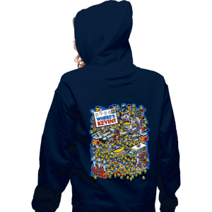 Secret_Shirts Zippered Hoodies, Unisex / Small / Navy Where's Kevin