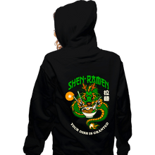 Load image into Gallery viewer, Secret_Shirts Zippered Hoodies, Unisex / Small / Black Shen Ramen
