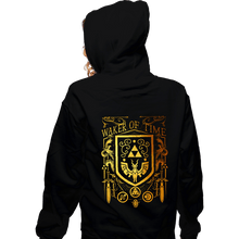 Load image into Gallery viewer, Daily_Deal_Shirts Zippered Hoodies, Unisex / Small / Black Waker Of Time
