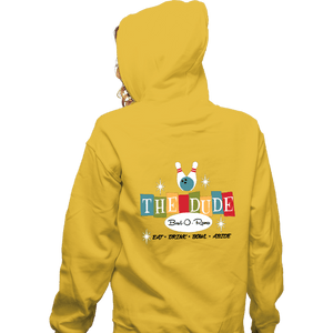 Shirts Zippered Hoodies, Unisex / Small / White The Dude